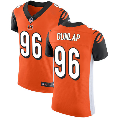 Nike Bengals #96 Carlos Dunlap Orange Alternate Men's Stitched NFL Vapor Untouchable Elite Jersey
